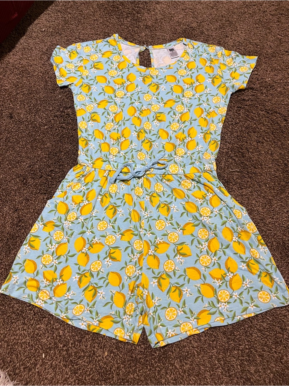 Alex's Lemonade Stand lemon Romper size Med